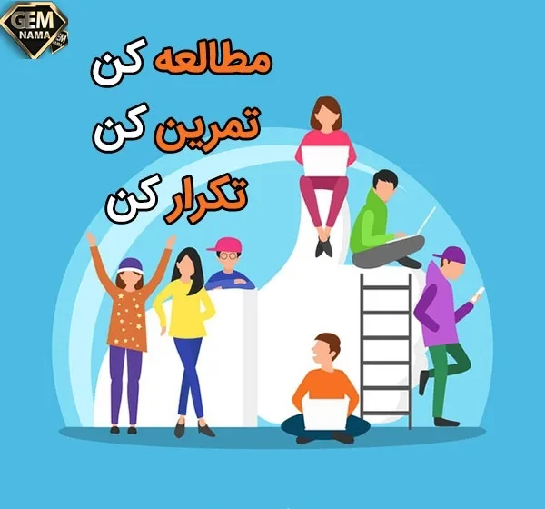نوشته های راکه دانش آموزان از تمرین 2 در کلاس می خوانند