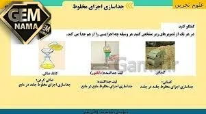 تصویرهای زیر مشخص کنید هر وسیله چه اجزایی را از هم جدا می کند