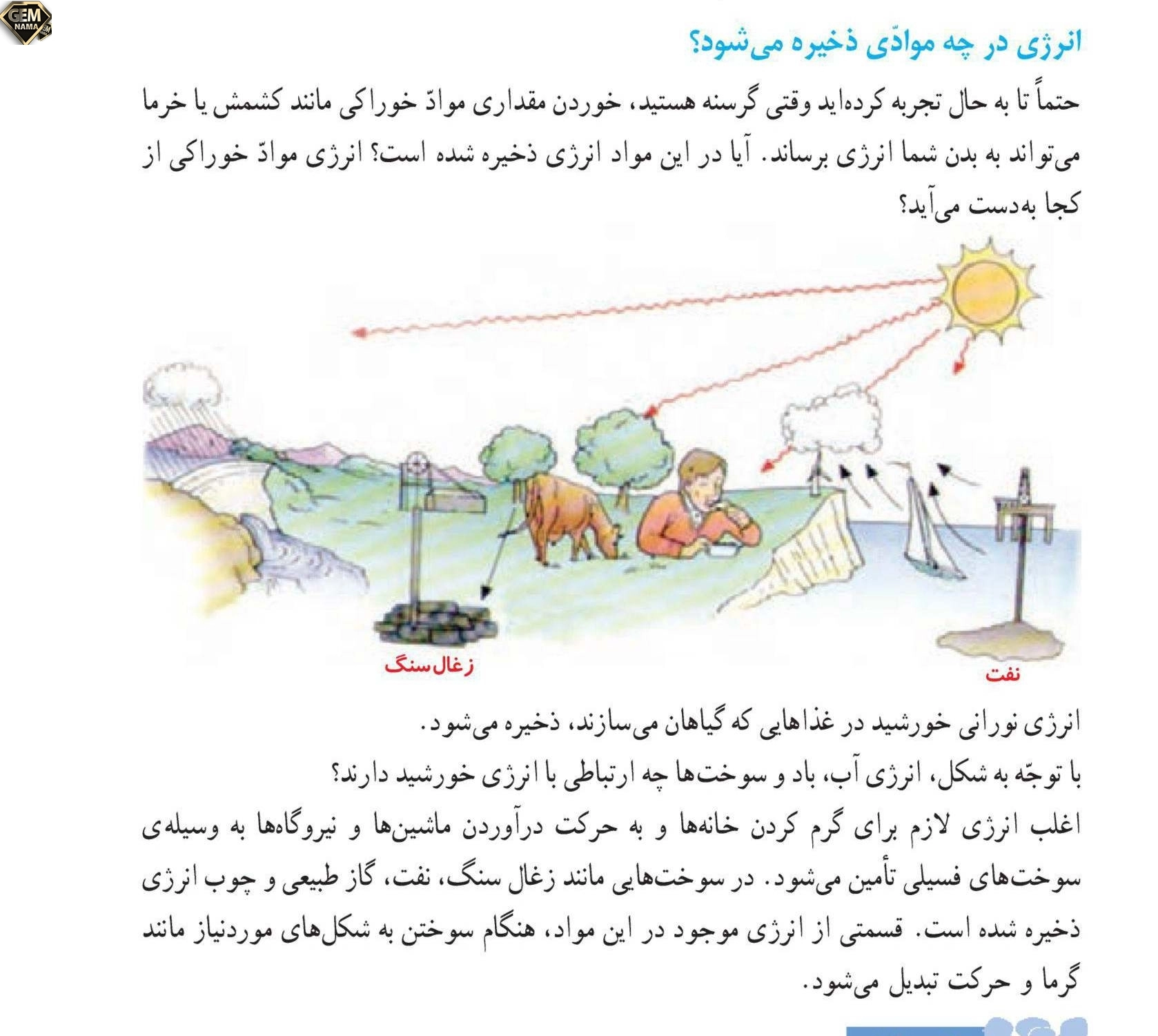 سوال متن صفحه 67 کتاب درسی علوم ششم