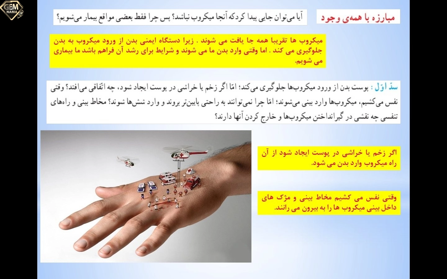 سوال متن صفحه ی 95 کتاب درسی علوم ششم