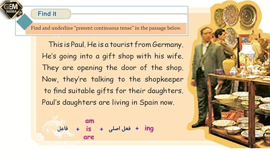 جواب find it صفحه ۳۷زبان انگلیسی پایه نهم