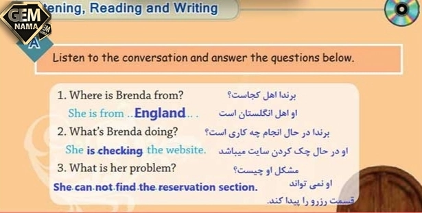 جواب مکالمه و ریدینگ صفحه ۳۸زبان انگلیسی پایه نهم