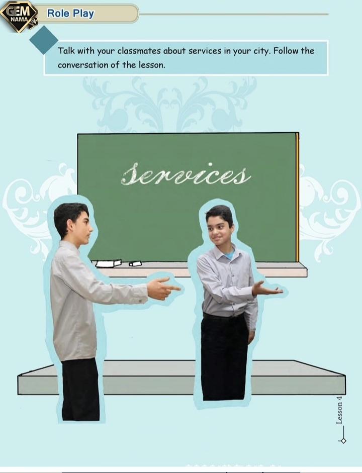 جواب role play صفحه 75 درس 4 زبان انگلیسی پایه نهم