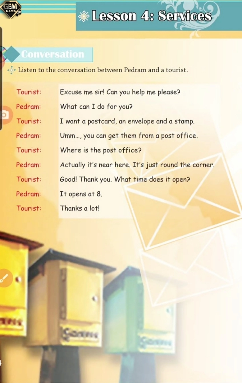 جواب تمرین 4درس 4زبان انگلیسی پایه نهم