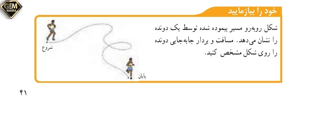 خودرا بیازمایید صفحه ۴۱علوم تجربی نهم