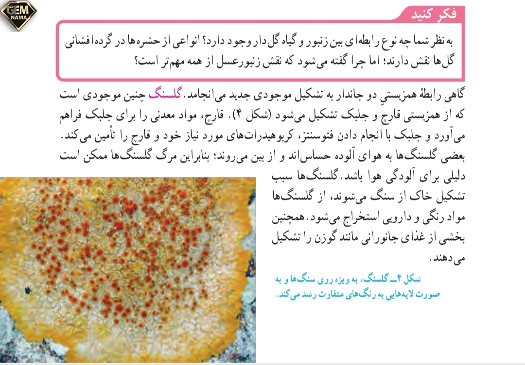 جواب فکرکنید صفحه ۱۶۷علوم تجربی نهم
