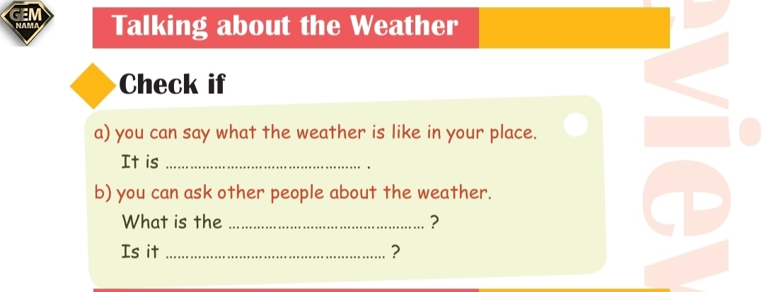 talking about the weather صفحه 61 زبان انگلیسی هشتم
