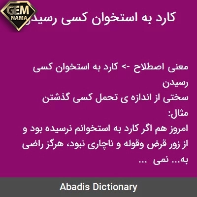 کنایه از کارد به استخوان رسیدن و معنی آن