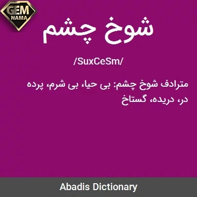 شوخ چشم یعنی چه