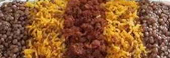 طرز تهیه عدس پلو مجلسی با گوشت و مرغ مخصوص و خوشمزه