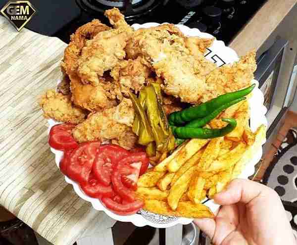 طرز تهیه فیله استریپس فست فود مجلسی خوشمزه چیکن استریپس