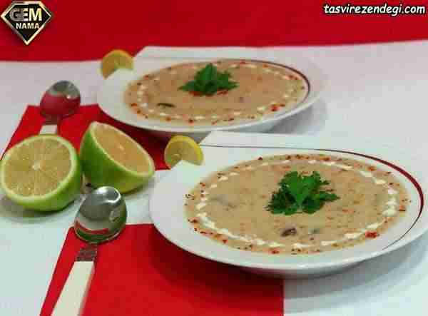 طرز تهیه سوپ سفید خوشمزه و مجلسی با جو و بلغور گندم