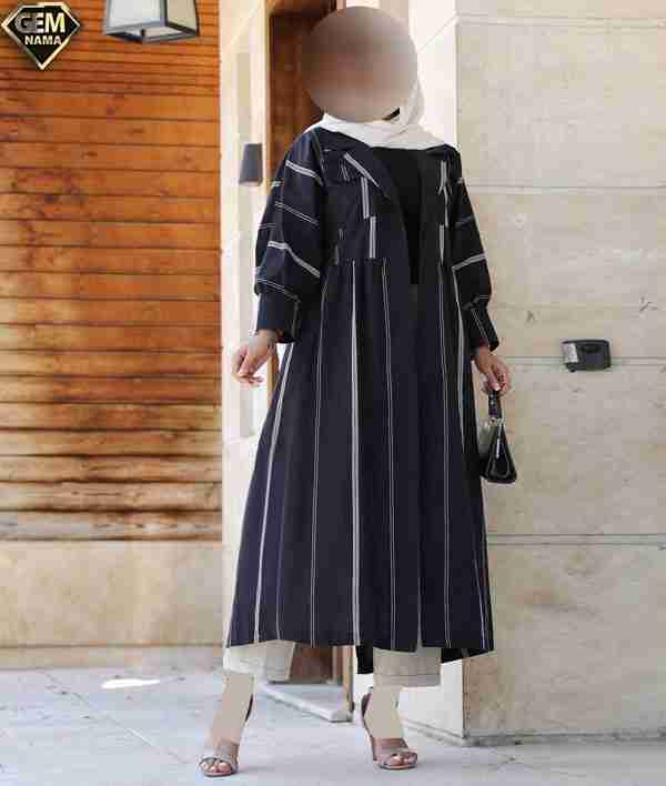 ۴۴ مدل مانتو عبایی مشکی برای محرم ۱۴۰۲