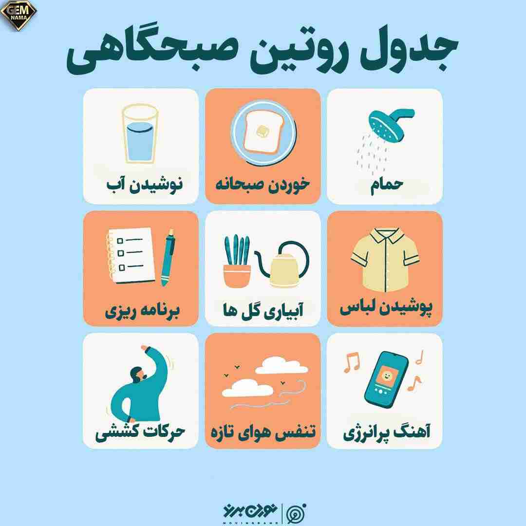 داشتن یک روتین ثابت صبحگاهی