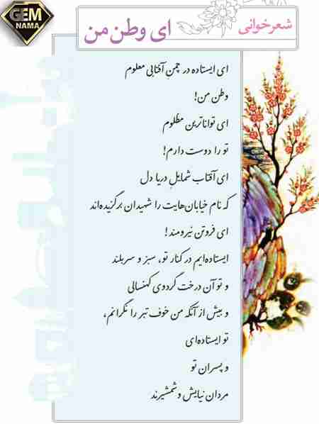 معنی ابیات شعر ای وطن فارسی پایه هشتم صفحه 86