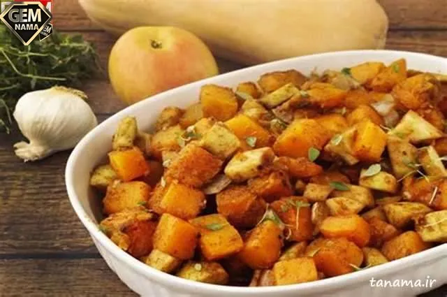 انواع غذا با کدو حلوایی