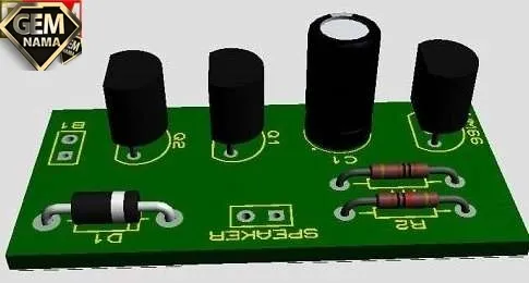 وصل کردن قطعات الکترونیکی مثل مقاومت و دیود روی بردها